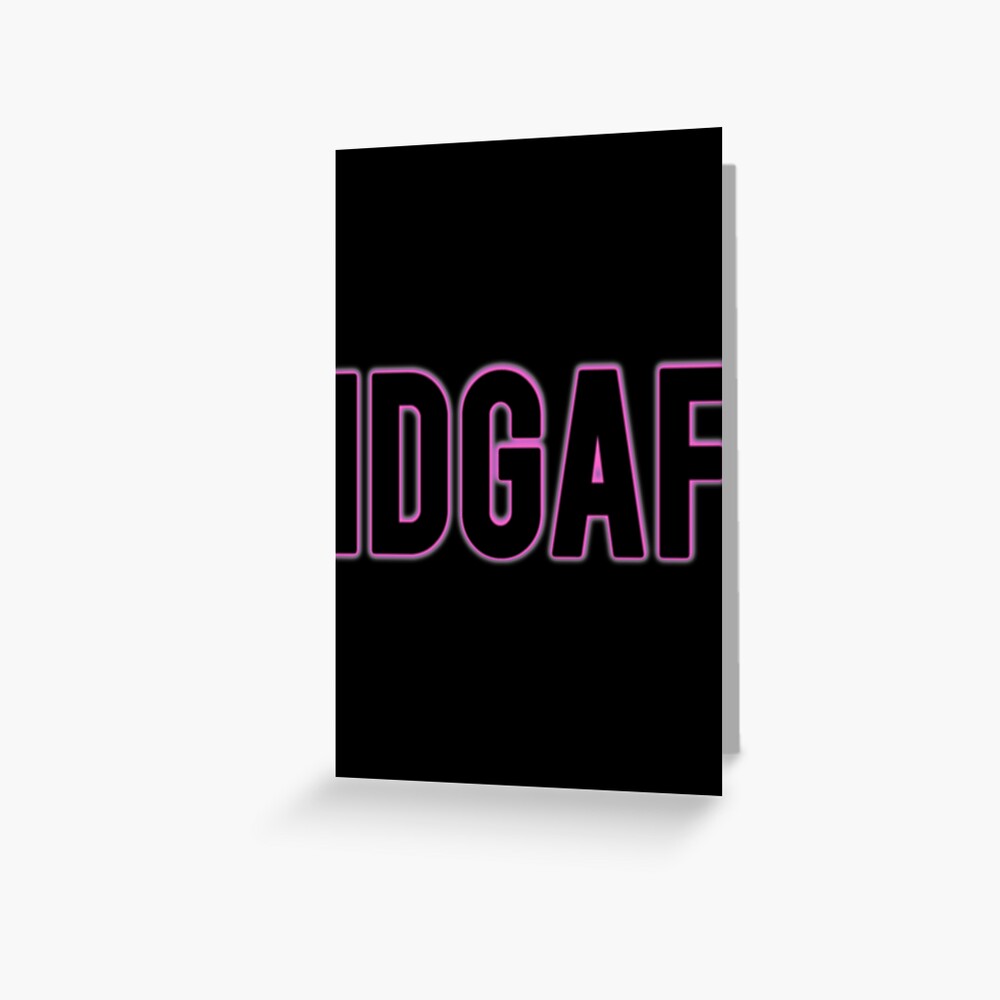 "Dua Lipa // IDGAF| Perfect Gift|Dua Lipa" Greeting Card for Sale by