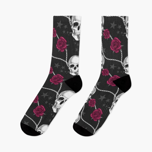 Item preview, Skulls and roses designed and sold by pnkpopcorn.