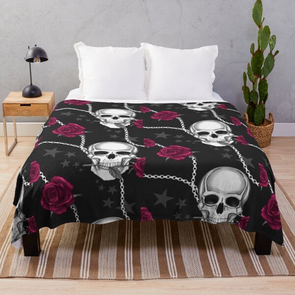 Item preview, Skulls and roses designed and sold by pnkpopcorn.