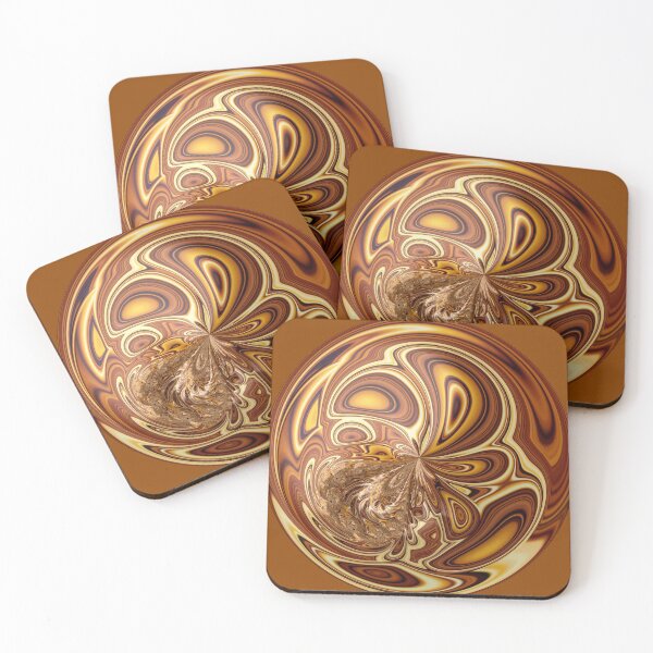 Item preview, Spotted Coffee Spiral Orb designed and sold by Elisabeth Lucas.