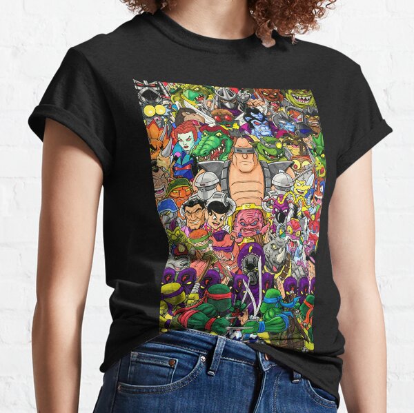 TMNT Rogues Gallery Tshirt - Ninja Turles Tshirt - Ninja Turles Poster Classic T-Shirt