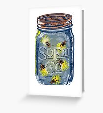 Southern Fried Mason Jar Greeting Card