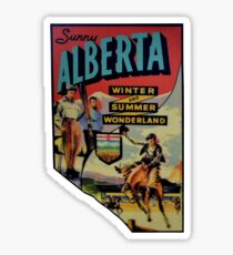 Alberta AB Canada Vintage Travel Decal Sticker