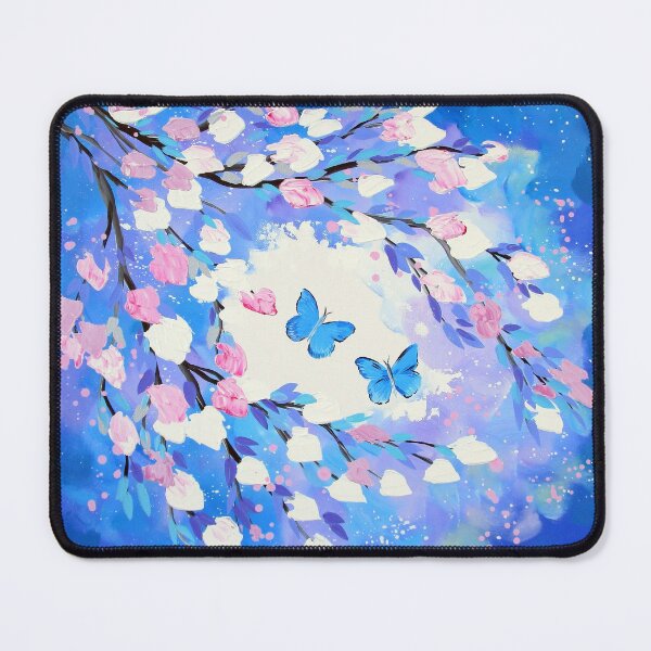 Item preview, Mariposas azules y arte floral designed and sold by CateJacobs.