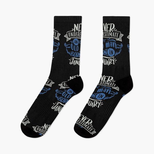 Item preview, Never Underestimate An Old Man Born In January designed and sold by FOX1999-Design.