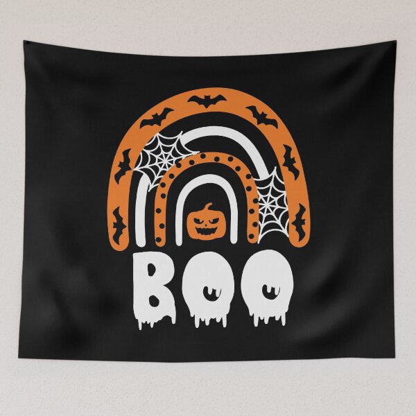 Item preview, Rainbow Boo, Funny Halloween, Rainbow Halloween, spooky cute, Halloween Ghost, Trick Or Treat designed and sold by DeboraSPena.
