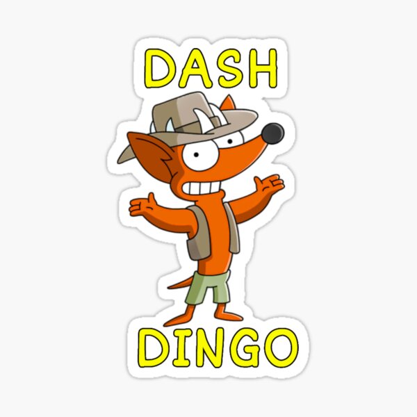Vista previa del artículo con la obra «Dash Dingo», diseñado y vendido por K9maxta.