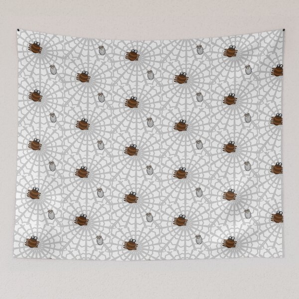 Item preview, Spider and its food designed and sold by EnjoyArtWorld.