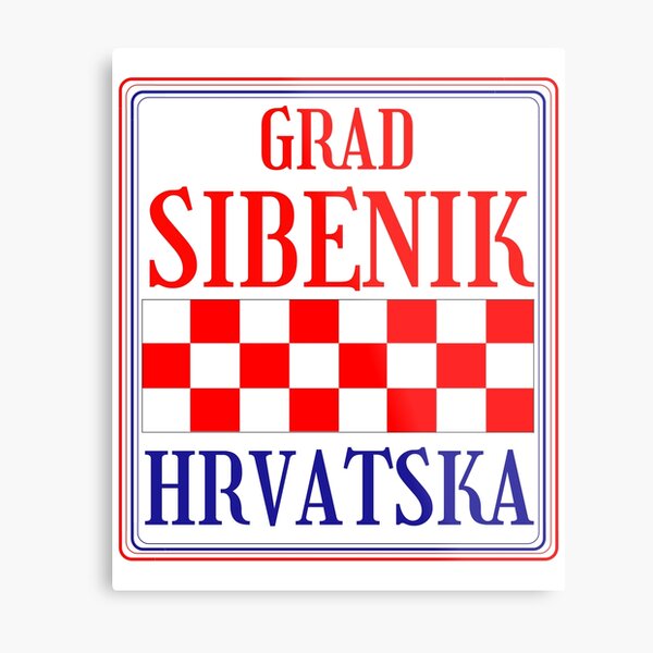 Croatian City of Sibenik Metal Print