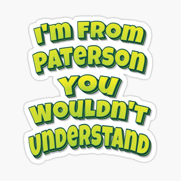 Vista previa del artículo con la obra «Soy de Paterson, no lo entenderías», diseñado y vendido por FiveNiches.