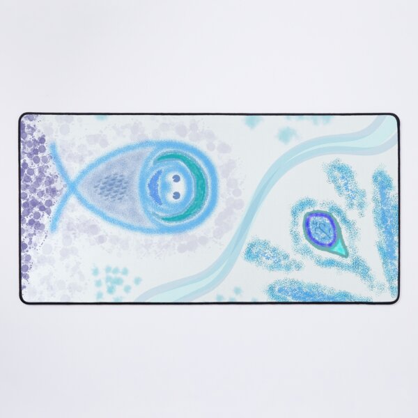 M.I. #2 |☽| Aquatic Splatter Splash Desk Mat