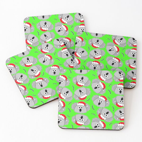 Item preview, Cute Christmas Koalas - on green designed and sold by Adrienne Body.