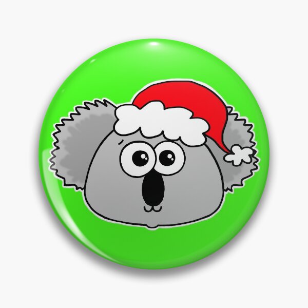 Aperçu de l'œuvre Koalas de Noël mignons - sur vert créée et vendue par Adrienne Body.