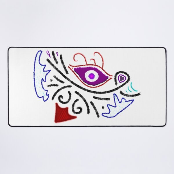 M.I. #1 |☼| Rustic Tribal Cyclops Insignia Desk Mat