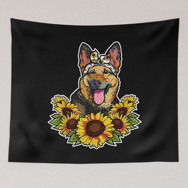Item preview, Dog Animal Sunflower designed and sold by Chiquitamcghee.