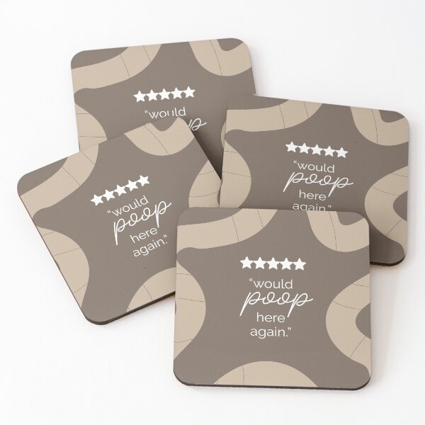 Item preview, 5-star rating "would poop here again" designed and sold by jacknochill.