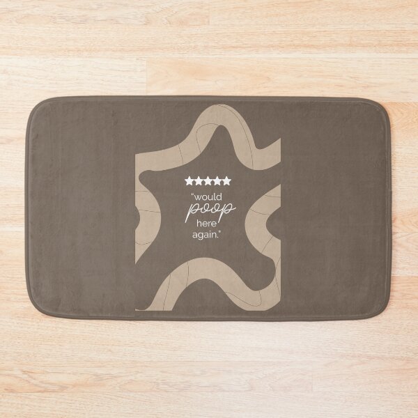 Item preview, 5-star rating "would poop here again" designed and sold by jacknochill.