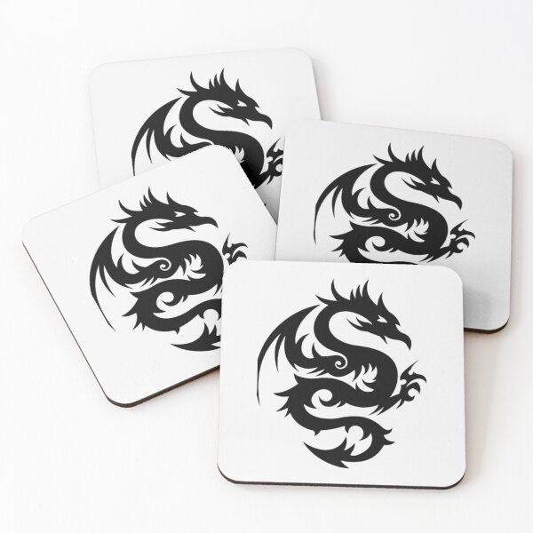 Artikelvorschau, Schwarzes Drachen Tattoo | Perfektes Geschenk | Drachen Tattoo entworfen und verkauft von carorowen.