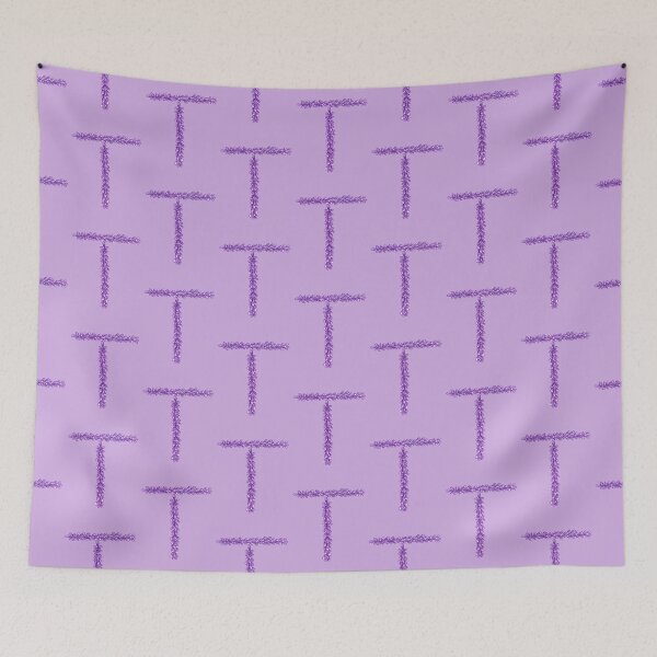 Item preview, Lavender Letter T Hand Drawn in Watercolor and Ink designed and sold by EndlessDoodles.