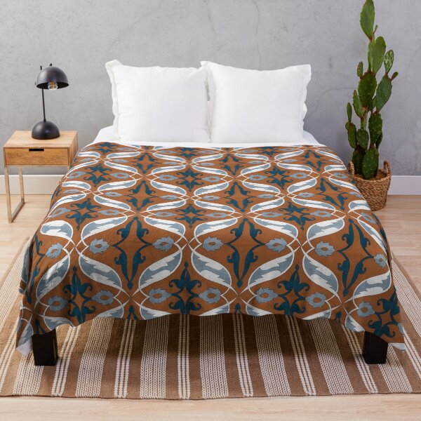 Item preview, Sienna Blue Ornamental Tile patttern designed and sold by hockeng.