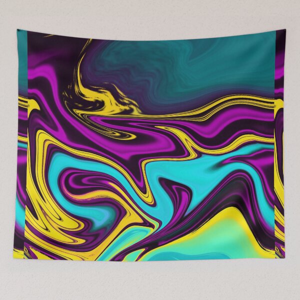 Item preview, Abstract CMKY Watermarble Design designed and sold by Zeons-Art.