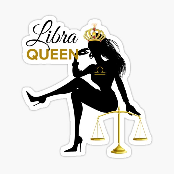 Item preview, Libra Queen Sitting on the Scales designed and sold by GrownFolkMotto.