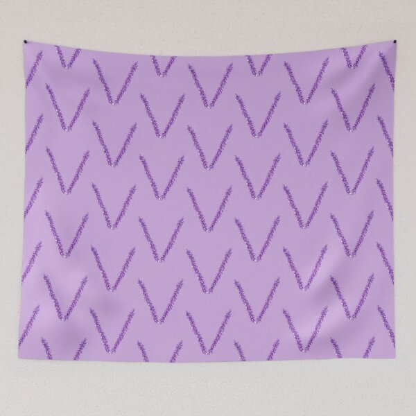 Item preview, Lavender Letter V Hand Drawn in Watercolor and Ink designed and sold by EndlessDoodles.
