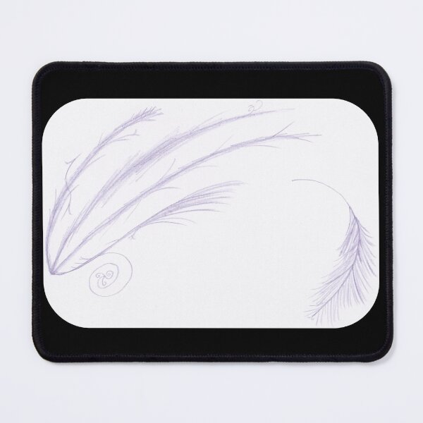 M.I. #27 |☽/☼| Feathery Purple Streaks Mouse Pad