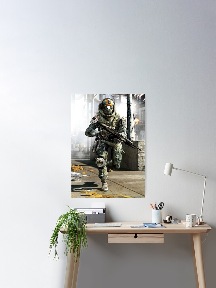 cartel minimalista de titanfall