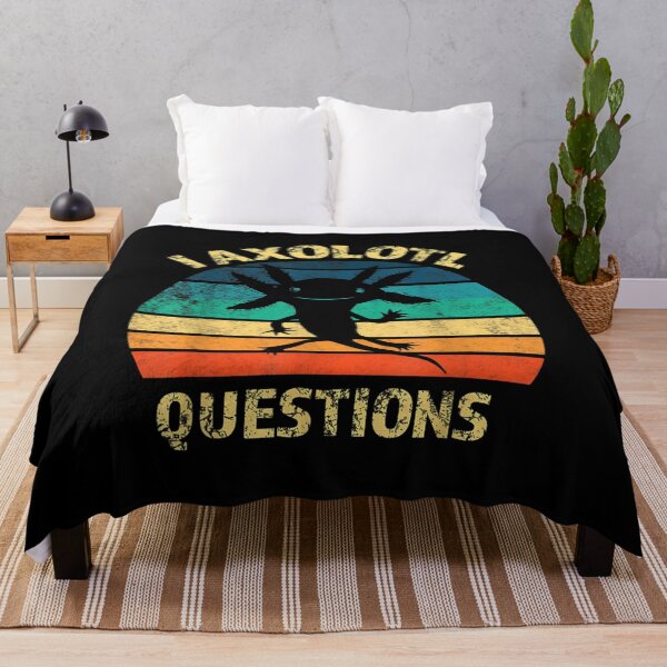 Item preview, I Axolotl Questions Funny Axolotl Vintage Retro designed and sold by TolaMarciniak.