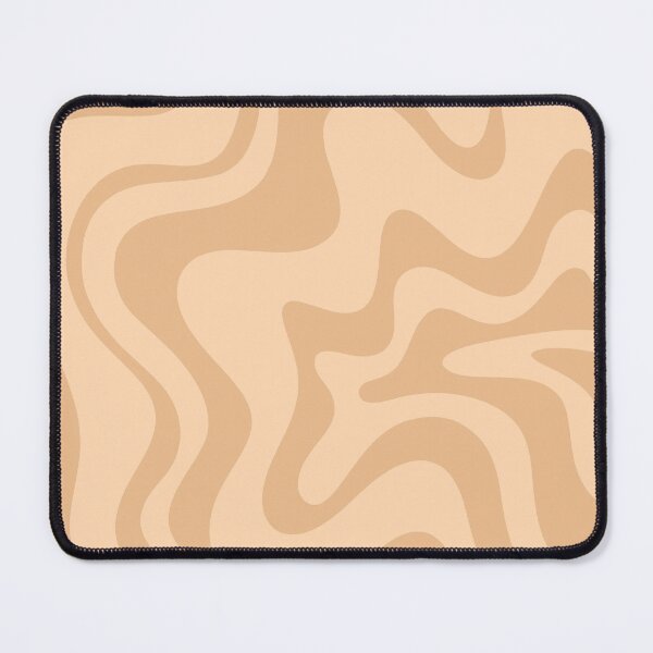 Item preview, Retro Liquid Swirl Abstract Pattern in Buff Apricot designed and sold by kierkegaard.