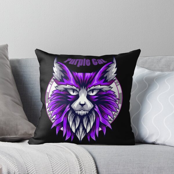 Item preview, Purple Norwegian Forest Cat Portrait designed and sold by Astralia.