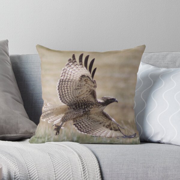 Wild Oregon Hawk Throw Pillow