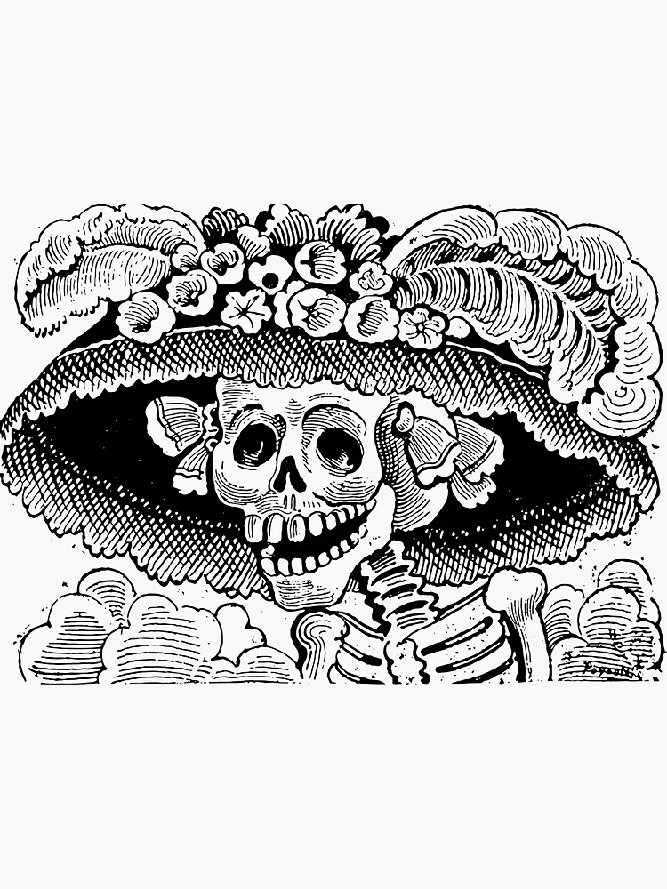 Day of the Dead Adult Coloring Cards from Mexico (Set of 10) - Catrinas of  Mexico