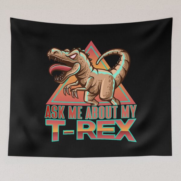 Item preview, Pregúntame por mi T-Rex - Chilled Out Dinosaurus designed and sold by onjcdesign.