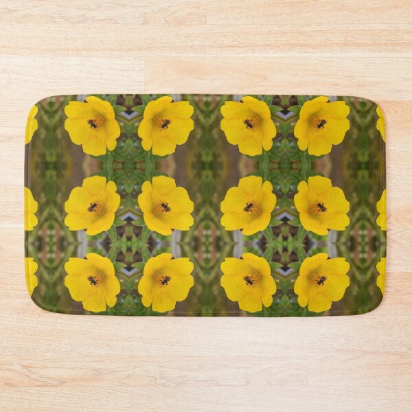 Item preview, Australian Native Bee in Yellow Portulaca. designed and sold by TeeRayBee.