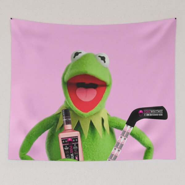 Item preview, Green Frog Doll Sipping Pink Drink  designed and sold by BuckskinMe.
