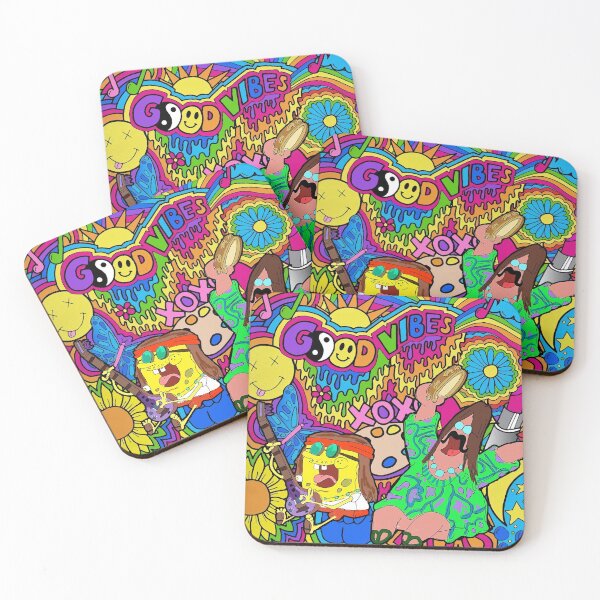 Item preview, Hippie Spongebob Colorful designed and sold by BuckskinMe.