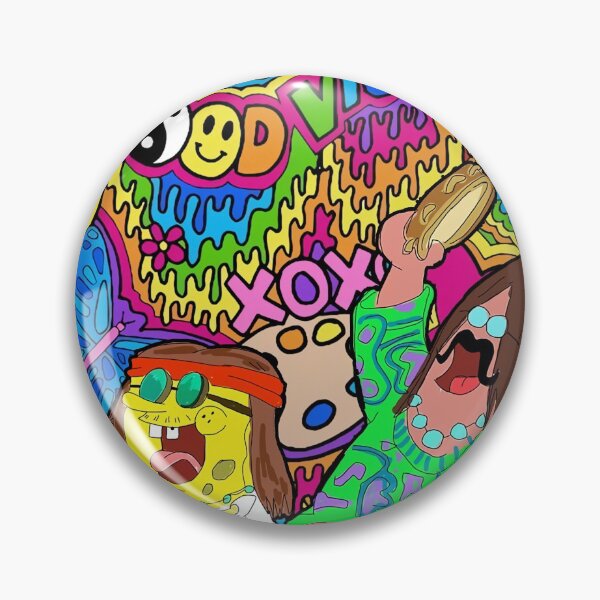 Item preview, Hippie Spongebob Colorful designed and sold by BuckskinMe.