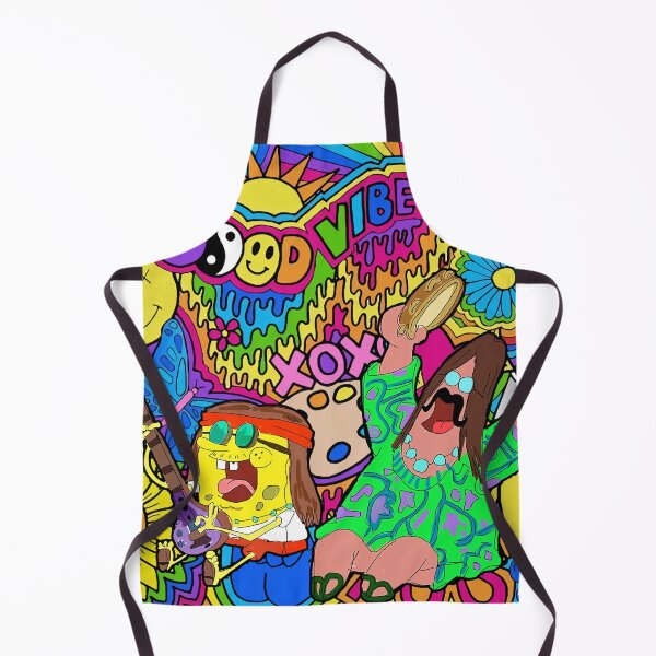 Item preview, Hippie Spongebob Colorful designed and sold by BuckskinMe.