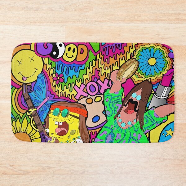 Item preview, Hippie Spongebob Colorful designed and sold by BuckskinMe.