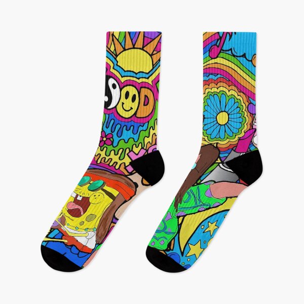 Item preview, Hippie Spongebob Colorful designed and sold by BuckskinMe.
