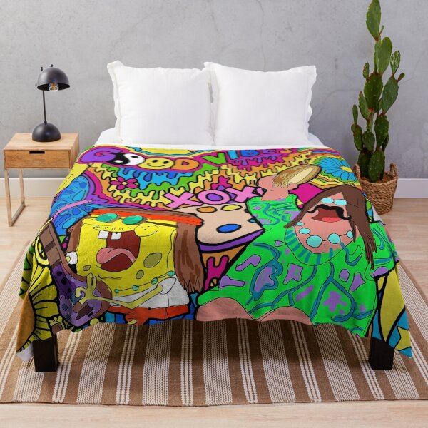Item preview, Hippie Spongebob Colorful designed and sold by BuckskinMe.