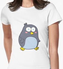 cartoon penguin Women's Fitted T-Shirt