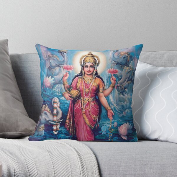 Srimati Lakshmi Devi Throw Pillow