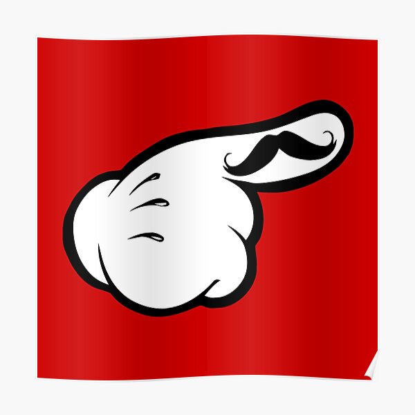 Funny moustache Poster