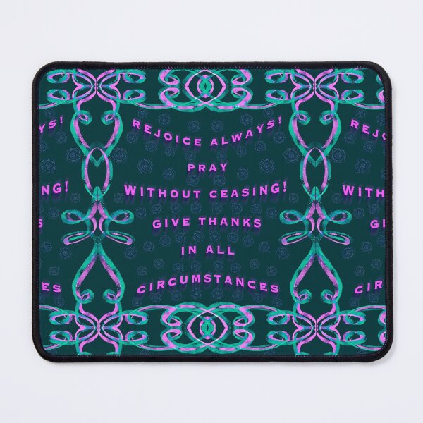Item preview, Rejoice Always! (In teal and pink) designed and sold by Only1helen.