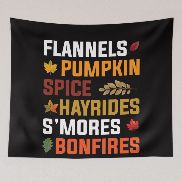 Item preview, Funny Flannel Pumpkin Spice Hayrides Bonfires Fall Autumn designed and sold by TheModernGeekSt.