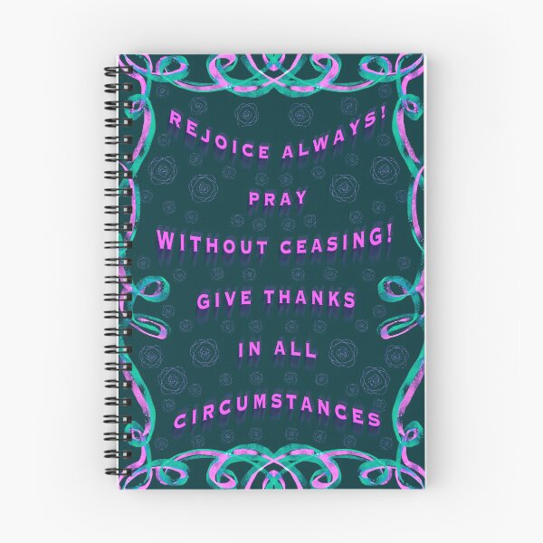 Item preview, Rejoice Always! (In teal and pink) designed and sold by Only1helen.