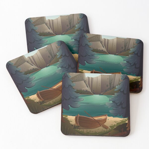 Item preview, Natural Landscape Mountain Lake Adventure designed and sold by Vector Scout Lab.